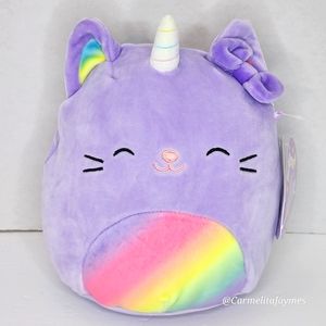 🐣 CIENNA 🦄 Purple Rainbow Caticorn Easter 2024 Original Squishmallow ☆》NWT 《☆